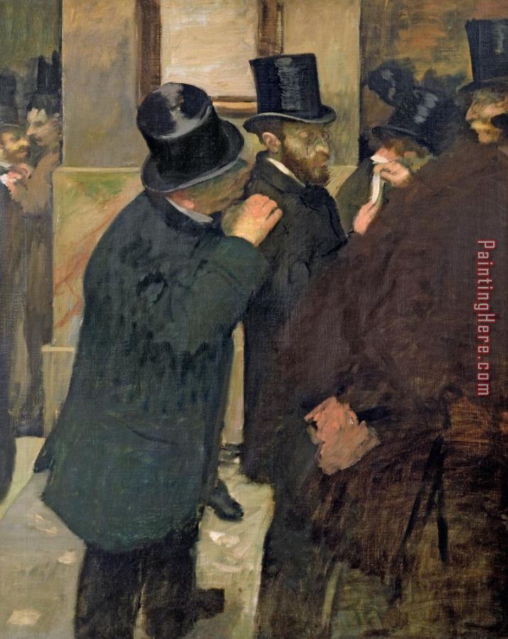 Edgar Degas At the Stock Exchange